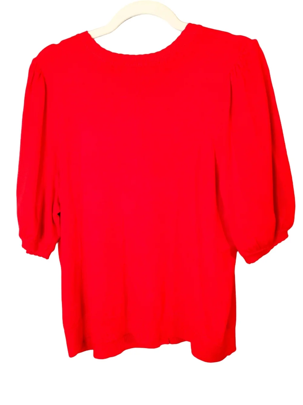 NWT Belle Isle by Torrid Racing Red Puff Sleeve Button Front Cardigan Size 12